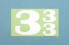 番号ステッカー 3
