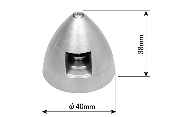 PILOT 電動用アルミスピンナー 40C3.18